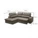 Sofá 4 Lugares Retrátil e Reclinável Arezzo com Chaise Esquerdo Veludo Castor