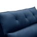 Sofá 4 Lugares Retrátil e Reclinável com Chaise Esquerdo Noruega Veludo Azul