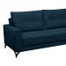 Sofá 5 Lugares Heros com Chaise Direito Veludo Azul