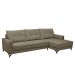 Sofá 5 Lugares Heros com Chaise Direito Veludo Castor