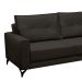 Sofá 5 Lugares Heros com Chaise Direito Veludo Marrom