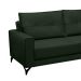 Sofá 5 Lugares Heros com Chaise Direito Veludo Verde