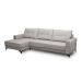 Sofá 5 Lugares Heros com Chaise Esquerdo Veludo Prata