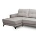 Sofá 5 Lugares Heros com Chaise Esquerdo Veludo Prata