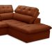 Sofá 5 Lugares Retrátil e Reclinável Arezzo com Chaise Direito Veludo Terracota