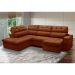 Sofá 5 Lugares Retrátil e Reclinável Arezzo com Chaise Esquerdo Veludo Terracota