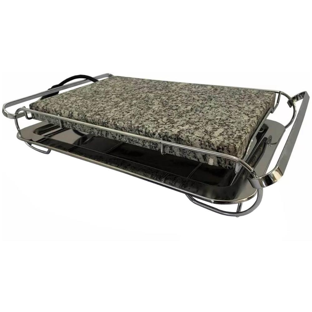 Grill Chapa Elétrica Grelha De Pedra Granito Para Cozimento