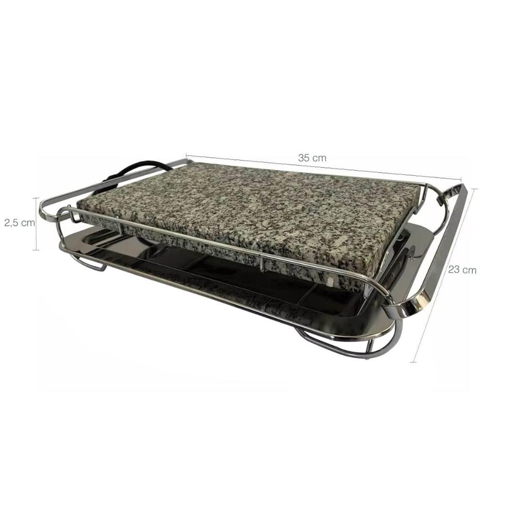 Grill Chapa Elétrica Grelha De Pedra Granito Para Cozimento