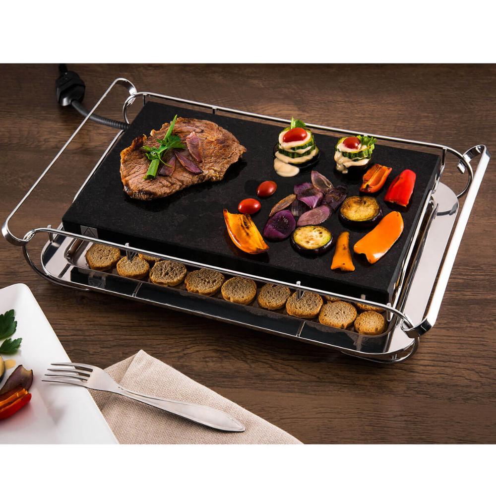 Grill Elétrico Grelha De Pedra Granito Ônix Chapa Elétrica S