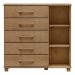 Cômoda 5 Gavetas e 1 Porta Ouro - Freijó
