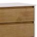 Comoda 4 Gavetas Corrediças Telescopicas MDF/Madeira Maciça 2801 Prata Off White Freijo FNT