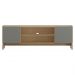 Rack 2 Portas e 2 Gavetas Barcelona - Oak e Ferrolack