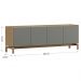 Rack 2 Portas e 2 Gavetas Barcelona - Oak e Ferrolack
