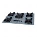 Cooktop a Gás Fischer 5 Bocas Tripla Chama Infinity Trempe de Ferro Fundido 82005 Cor Eiger