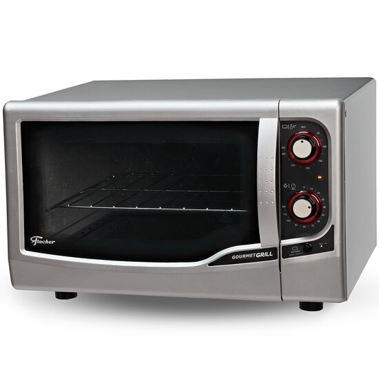 Forno Elétrico Fischer Gourmet Grill, Autolimpante, 44 Litros, Prata  9741 110V