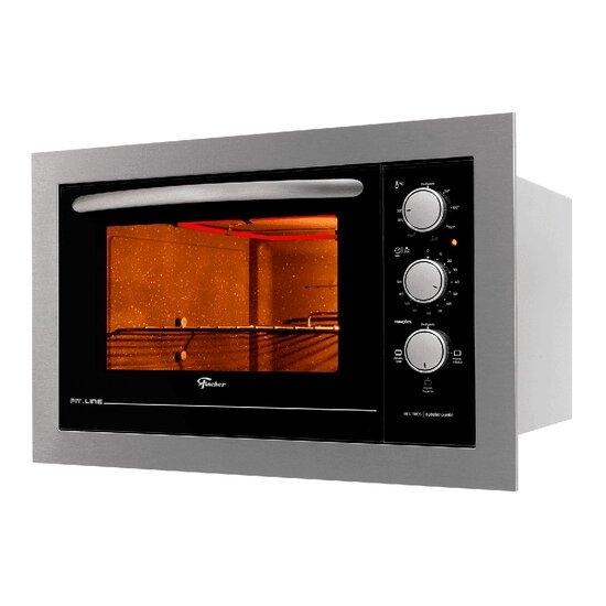 Forno Elétrico de Embutir Fischer Fit Line 48L Inox 34493 110v