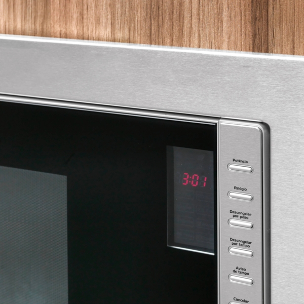 Micro-ondas de Embutir Fischer 25 litros Fit Line Moldura Inox 110V