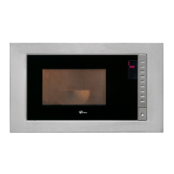 Micro-ondas de Embutir Fischer 25 litros Fit Line Moldura Inox, 220 Volts