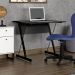 Kit 2 Mesas Para Computador Escrivaninha Zetta 90cm Pés Metálicos Preto - Fit Mobel