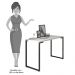 Mesa Para Computador Escrivaninha Porto 120cm Branco - Fit Mobel