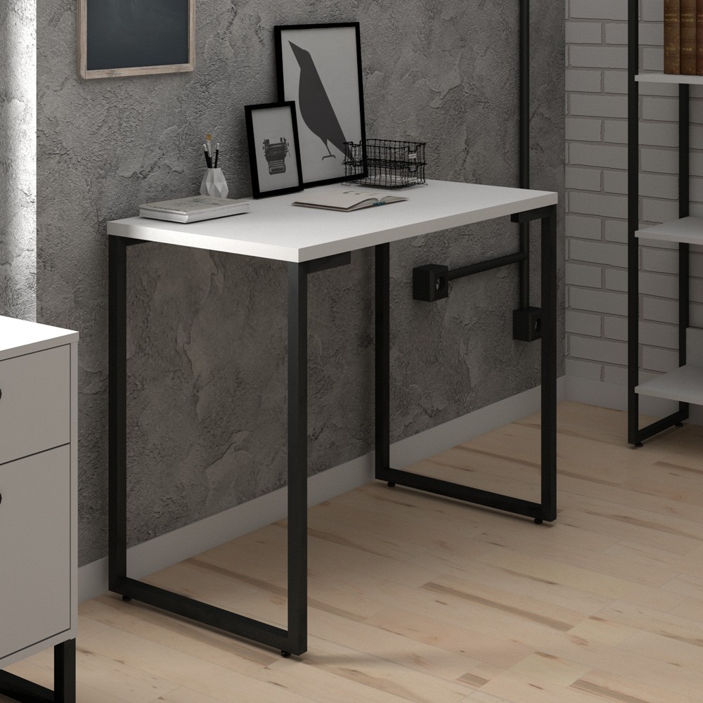 Mesa Para Computador Escrivaninha Porto 90cm Branco - Fit Mobel