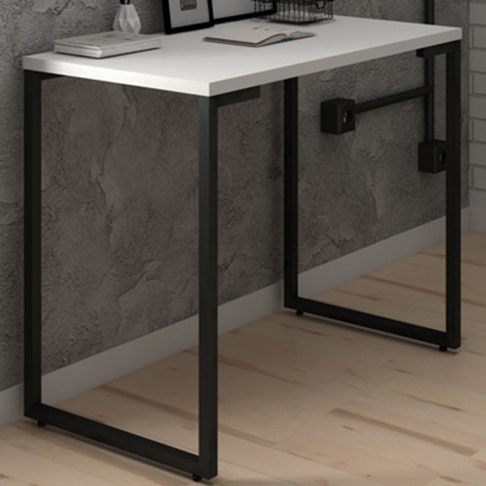 Mesa Para Computador Escrivaninha Porto 90cm Branco - Fit Mobel