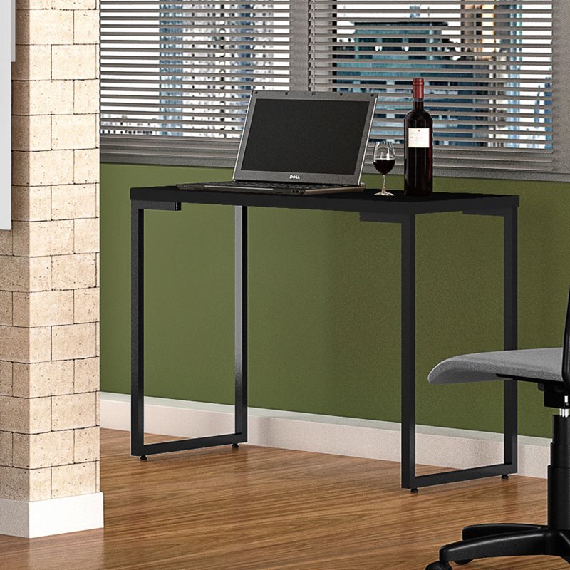 Mesa Para Computador Escrivaninha Porto 90cm Preto - Fit Mobel