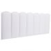 Cabeceira Casal Estofada Para Cama Box Kit 7 Placas Adesivas - Modelo Nuvem Courino Branco