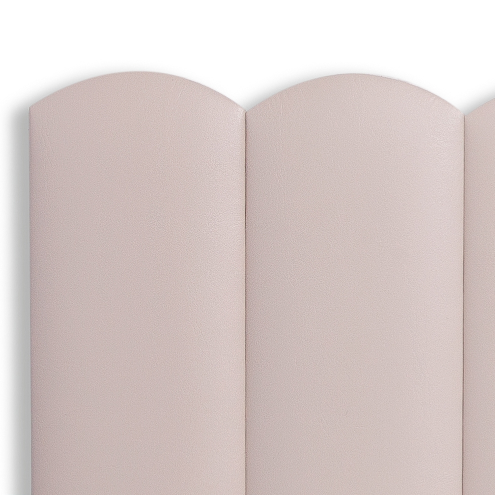 Cabeceira Casal Estofada Para Cama Box Kit 7 Placas Adesivas - Modelo Nuvem Courino Off White