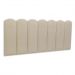 Cabeceira Casal Estofada Para Cama Box Kit 7 Placas Adesivas - Modelo Nuvem Linho Cru