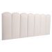 Cabeceira Casal Estofada Para Cama Box Kit 7 Placas Adesivas - Modelo Nuvem Suede Off White