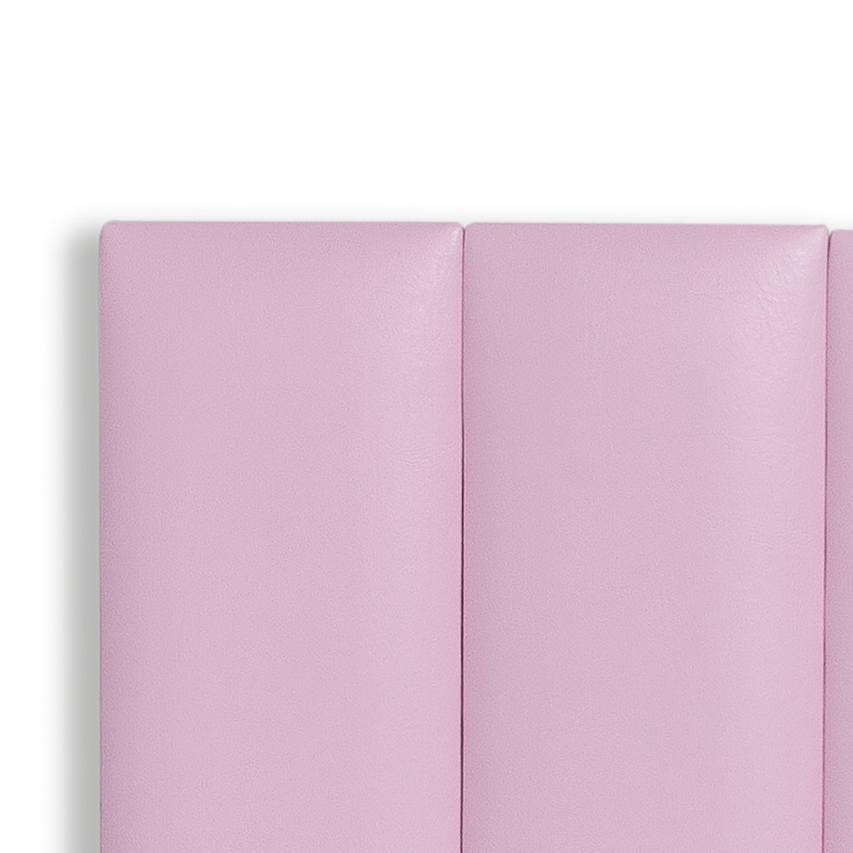 Cabeceira Casal Estofada Para Cama Box Kit 7 Placas Adesivas - Modelo Reta Courino Rosa