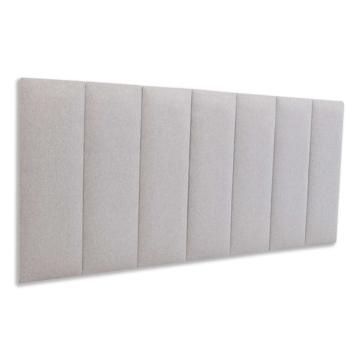 Cabeceira Casal Estofada Para Cama Box Kit 7 Placas Adesivas - Modelo Reta Linho Gelo