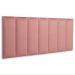 Cabeceira Casal Estofada Para Cama Box Kit 7 Placas Adesivas - Modelo Reta Veludo Rosê