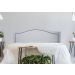 Cabeceira Casal Para Cama Box Curva 140x60 Courino Branco - Tachas Fumê