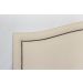Cabeceira Casal Para Cama Box Curva 140x60 Courino Off White - Fumê