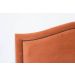 Cabeceira Casal Para Cama Box Curva 140x60 Veludo Terracota - Fumê