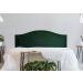 Cabeceira Casal Para Cama Box Curva 140x60 Veludo Verde - Tachas Fumê