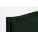 Cabeceira Casal Para Cama Box Curva 140x60 Veludo Verde - Tachas Fumê