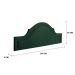 Cabeceira Casal Para Cama Box Provençal 140x60 Veludo Verde - Tachas Fumê