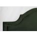Cabeceira Casal Para Cama Box Provençal 140x60 Veludo Verde - Tachas Fumê