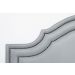 Cabeceira Casal Para Cama Box Provençal Dupla 140x60 Courino Cinza - Tachas Fumê