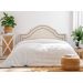 Cabeceira Casal Para Cama Box Provençal Dupla 140x60 Courino Off White - Tachas Fumê