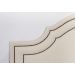 Cabeceira Casal Para Cama Box Provençal Dupla 140x60 Courino Off White - Tachas Fumê