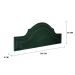 Cabeceira Casal Para Cama Box Provençal Dupla 140x60 Veludo Verde - Tachas Fumê