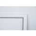 Cabeceira Casal Reta Luxo 140x60 Courino Branco - Tachas Fumê