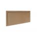 Cabeceira Casal Reta Luxo 140x60 Suede Bege - Tachas Fumê