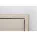 Cabeceira Casal Reta Luxo 140x60 Suede Off White - Tachas Fumê