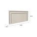Cabeceira King Estofada Para Cama Box 193cm x 60cm Reta Luxo Dupla - Suede Off White com Tachas Fumê