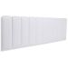 Cabeceira King Estofada Para Cama Box Kit 10 Placas Adesivas - Modelo Arredondada Courino Branco